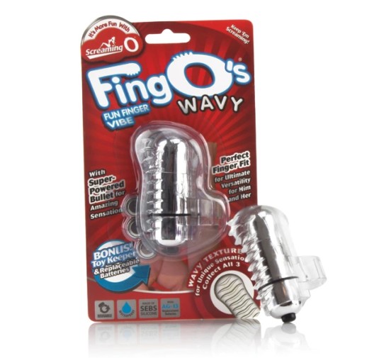 Wibrator na palec - The Screaming O The FingO Wavy Clear